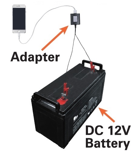 Adapter 12V USB